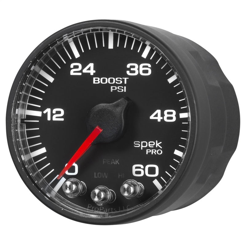 Autometer Spek-Pro 52.4mm 0-60 PSI Digital Stepper Motor Boost Gauge - Burkken Auto Parts