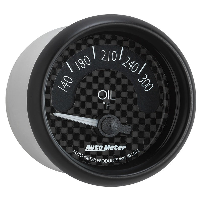 Autometer GT Series 52mm Short Sweep Electronic 140-300 Deg F Oil Temperature - Burkken Auto Parts