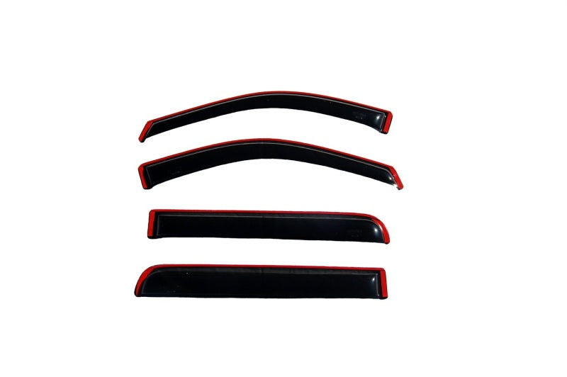 AVS 06-08 Lincoln Mark LT Ventvisor In-Channel Front & Rear Window Deflectors 4pc - Smoke - Burkken Auto Parts