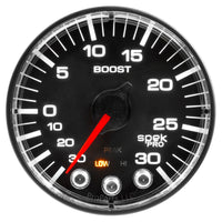 Autometer Spek-Pro 52.4mm 30inHG-30PSI Digital Stepper Motor Vac/Boost Gauge - Burkken Auto Parts
