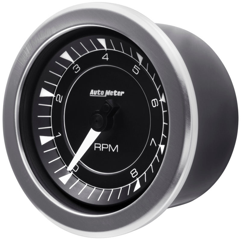 Autometer Chrono 3-3/8in 10k RPM In Dash Tachometer Gauge - Burkken Auto Parts