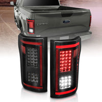 ANZO 15-17 Ford F-150 LED Taillights - Smoke - Burkken Auto Parts