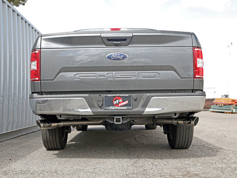 aFe Gemini XV 3in 304 SS Cat-Back Exhaust 15-20 Ford F-150 V6 2.7L/3.5 w/ Polished Tips - Burkken Auto Parts