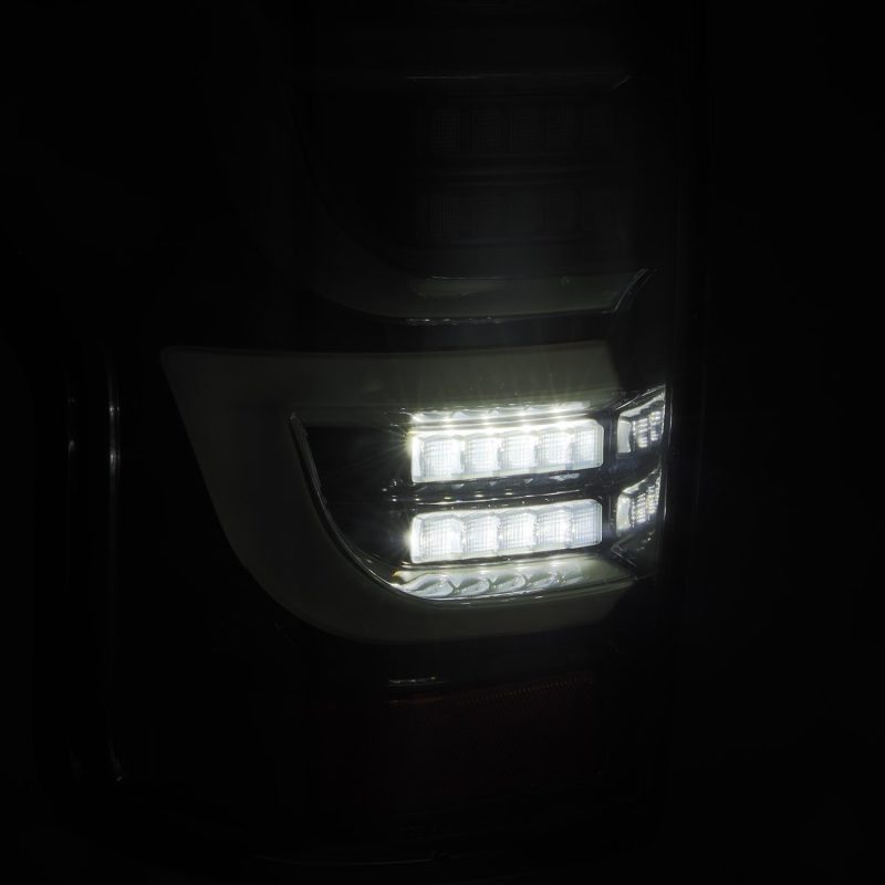 AlphaRex 07-13 Toyota Tundra LUXX-Series LED Tail Lights Alpha-Black - Burkken Auto Parts