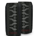 AlphaRex 87-96 Ford Bronco/F-150 Luxx-Series LED Tail Lights - Black - Burkken Auto Parts