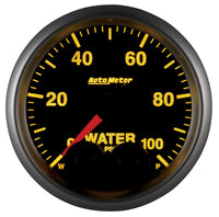 AutoMeter Gauge Water Press 2-1/16in. 100PSI Stepper Motor W/Peak & Warn Elite - Burkken Auto Parts