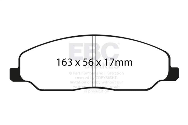 EBC 05-10 Ford Mustang 4.0 Redstuff Front Brake Pads - Burkken Auto Parts