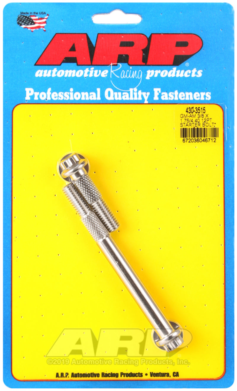 ARP GM 3/8 X 1.750/4.400 12pt SS Starter Bolt Kit - Burkken Auto Parts