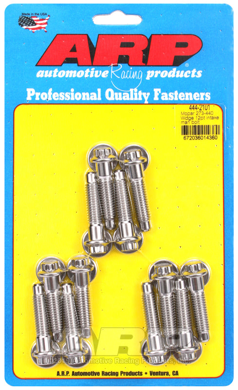 ARP Mopar 273-440 Wedge 12pt Intake Manifold Bolt Kit - Burkken Auto Parts