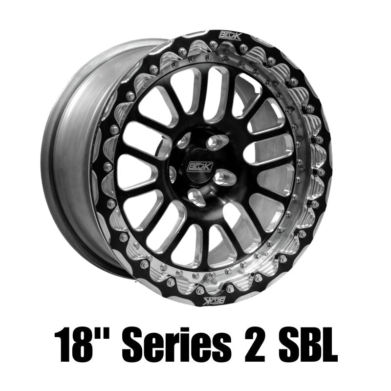 Belak 18x12 / 8in BS / 6x4.5in BP / High Pad / Series 2 - Single Beadlock Wheel - Burkken Auto Parts