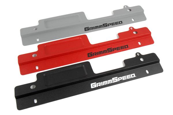 GrimmSpeed 08+ Subaru Impreza/WRX/STI Radiator Shroud w/Tool Tray - Black - Burkken Auto Parts