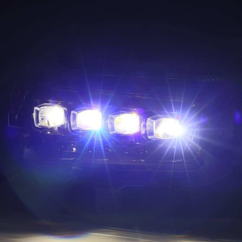 AlphaRex 10-13 Toyota 4Runner NOVA LED Proj Headlights Plank Style Alpha Black w/Seq Signal/DRL - Burkken Auto Parts