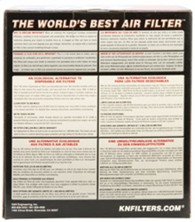 K&N Filter Universal X Stream Clamp-On 4-1/2in Flange 5-7/8in Base 4-1/2in Top 4-1/2in Height - Burkken Auto Parts