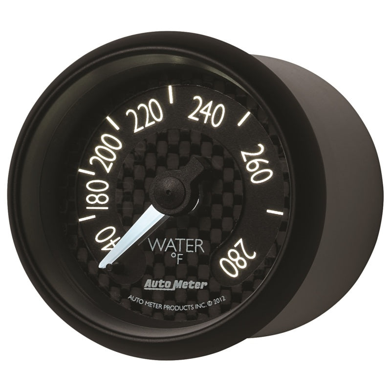 Autometer GT Series 52mm Mechanical 140-280 Deg F Water Temperature Gauge - Burkken Auto Parts