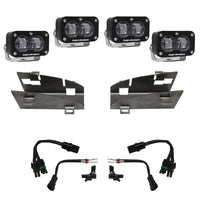 Baja Designs 19-22 Dodge RAM 1500 Rebel / 21-22 1500 TRX S2 SAE Dual Fog Pocket Light Kit - Clear - Burkken Auto Parts