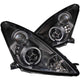 ANZO 2000-2005 Toyota Celica Projector Headlights w/ Halo Black - Burkken Auto Parts