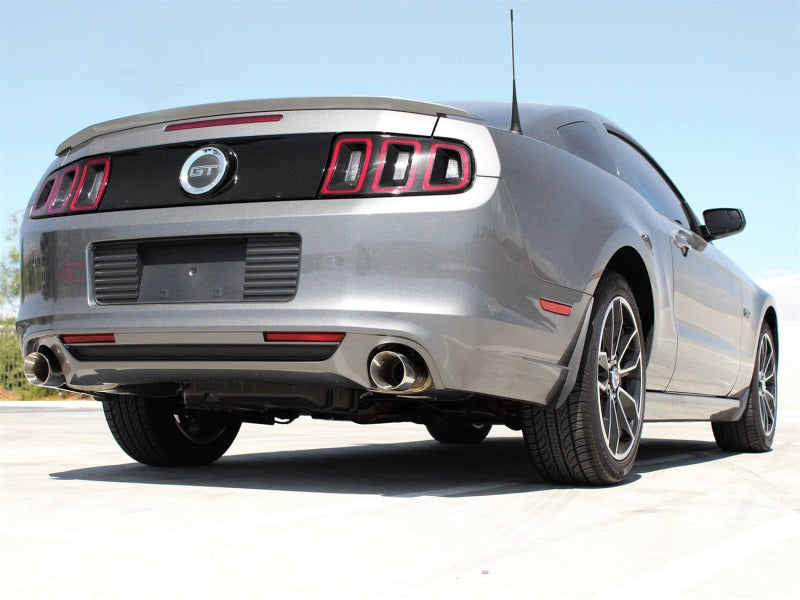 aFe MACHForce XP Exhaust 11-14 Ford Mustang GT V8-5.0L 3in. Stainless Steel Axle-Back w/Black Tips - Burkken Auto Parts