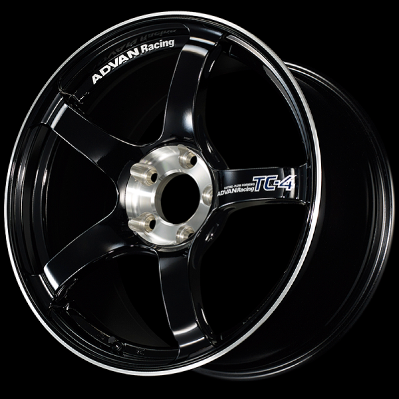 Advan TC-4 SE 17x7.5 / +43 Offset / 5x112 / 66.5mm Bore / Racing Gloss Black and Diamond Cut - Burkken Auto Parts