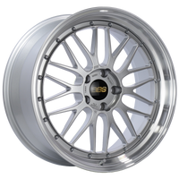 BBS LM 20x9 5x120 ET20 Diamond Silver Center Diamond Cut Lip Wheel -82mm PFS/Clip Required - Burkken Auto Parts