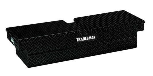 Tradesman Aluminum Gull Wing Cross Bed Truck Tool Box (70in.) - Black - Burkken Auto Parts