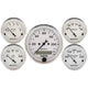 Autometer Old Tyme White 5 Piece Kit (Elec Speed/Elec Oil Press/Water Temp/Volt/Fuel Level) In-Dash - Burkken Auto Parts