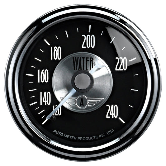 Autometer Prestige Series Black Diamond 2-1/16in 120-240 Deg F Water Temp Gauge - Burkken Auto Parts
