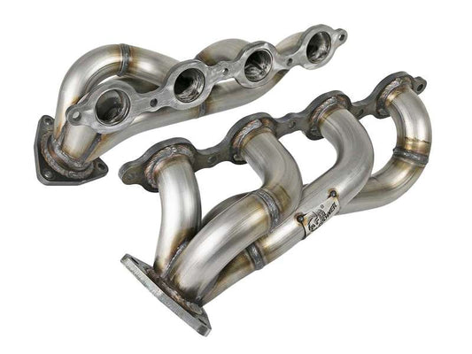 aFe Twisted 1-3/4in 304SS Shorty Header 20-23 GM 2500/3500HD 6.6L V8 - Burkken Auto Parts