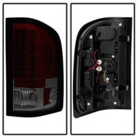 Spyder Chevy Silverado 07-13 LED Tail Lights Red Smoke ALT-YD-CS07-LED-RS - Burkken Auto Parts