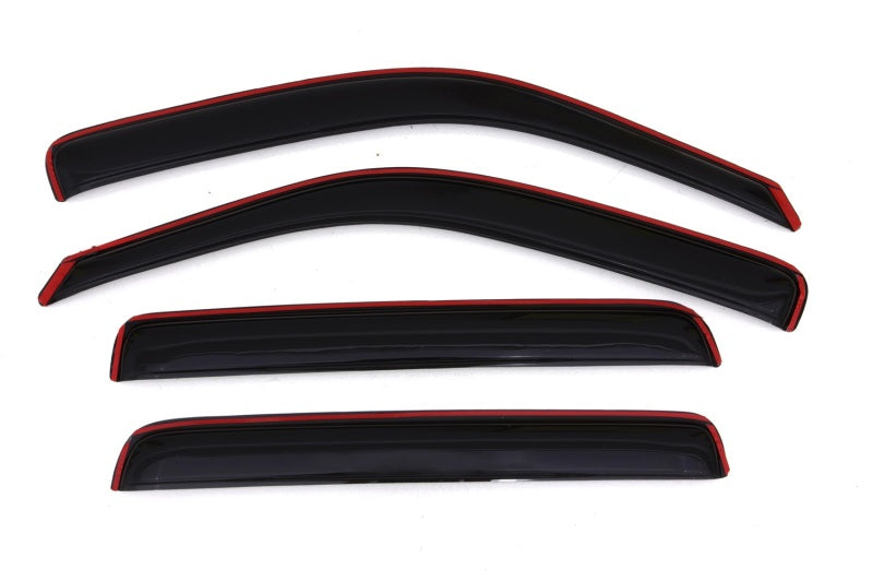 AVS 06-14 Honda Ridgeline Ventvisor In-Channel Front & Rear Window Deflectors 4pc - Smoke - Burkken Auto Parts