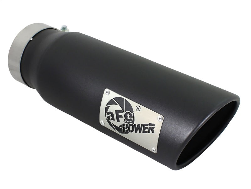 aFe Diesel Exhaust Tip Bolt On Black 4in Inlex x 5in Outlet x 15in - Burkken Auto Parts