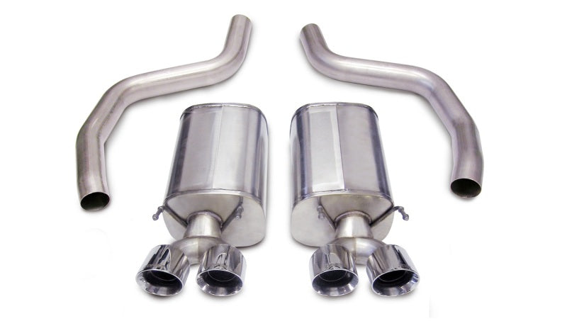 Corsa 2006-2013 Chevrolet Corvette C6 Z06 7.0L V8 Polished Sport Axle-Back Exhaust - Burkken Auto Parts