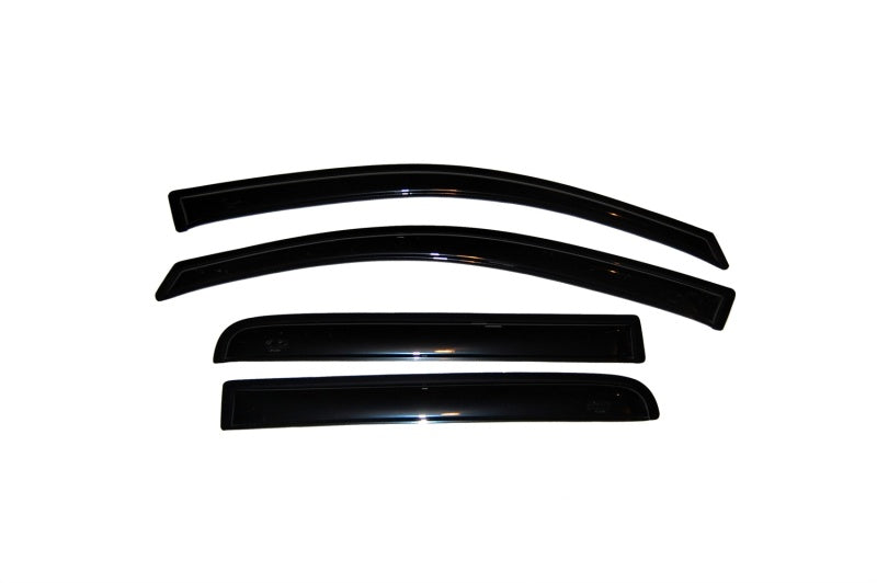 AVS 04-15 Nissan Titan Crew Cab Ventvisor Outside Mount Window Deflectors 4pc - Smoke - Burkken Auto Parts