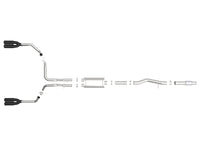 aFe Vulcan Series 4-3in 304SS Exhaust Cat-Back w/ Blk Tips 2019 GM Silverado/Sierra 1500 V8-6.2L - Burkken Auto Parts