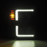 AlphaRex 08-10 Ford F250-550 NOVA-Series LED Projector Headlights Alpha-Blk w/Activ Light/Seq Signal - Burkken Auto Parts