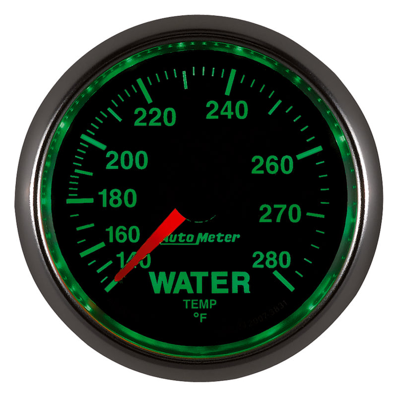 AutoMeter Gauge Water Temp 2-1/16in. 140-280 Deg. F Mechanical Gs - Burkken Auto Parts