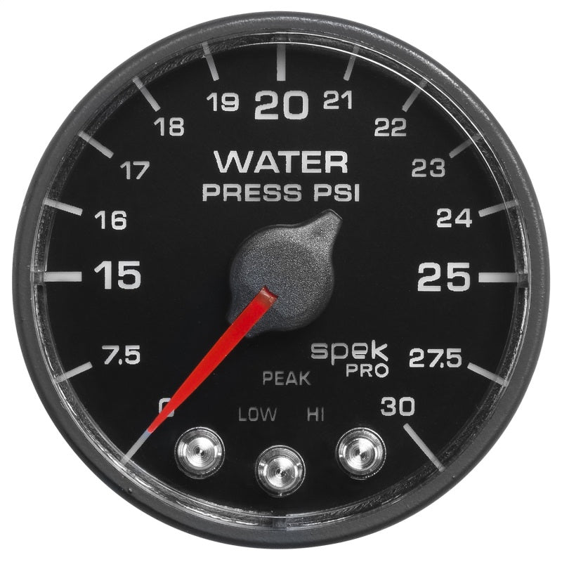 Autometer Spek-Pro - Nascar 2-1/16in Water Press 0- 30 psi Bfb - Burkken Auto Parts