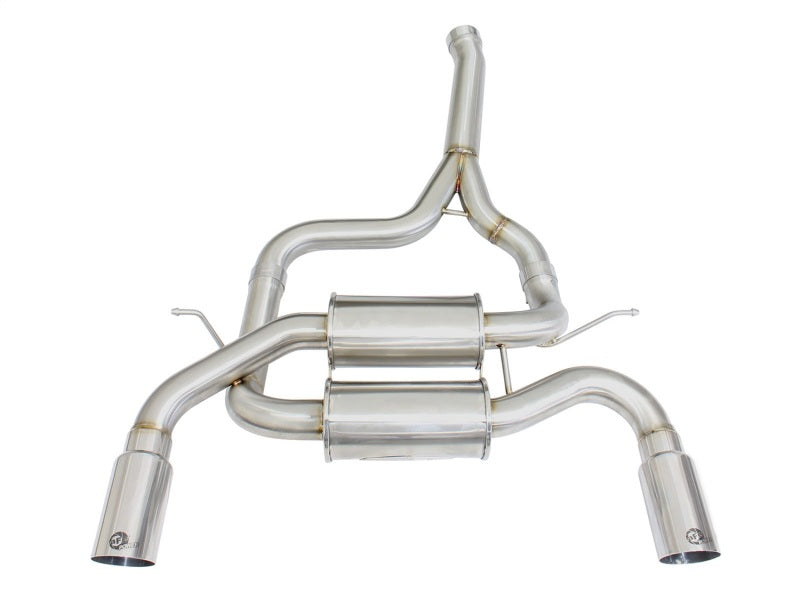 aFe MACHForce XP SS-304 Polish Tip 2.5in Dia Axle Back Exhaust 12-15 BMW 335i (F30) 3.0L (t) - Burkken Auto Parts