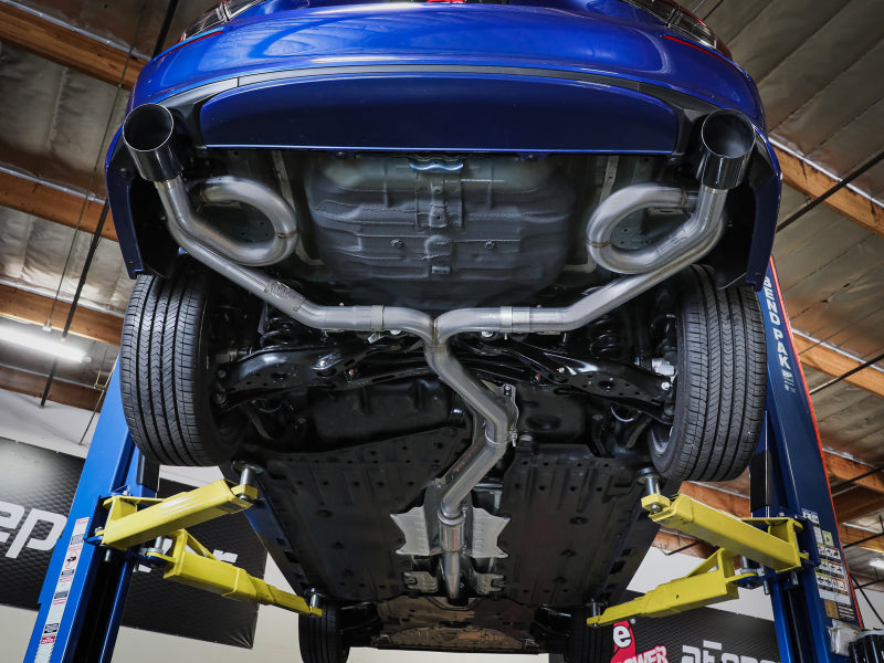 aFe 22-23 Honda Civic Si L4 1.5L (t) Takeda 2.5in to 3in 304 SS Cat-Back Exhaust w/ Black Tips - Burkken Auto Parts