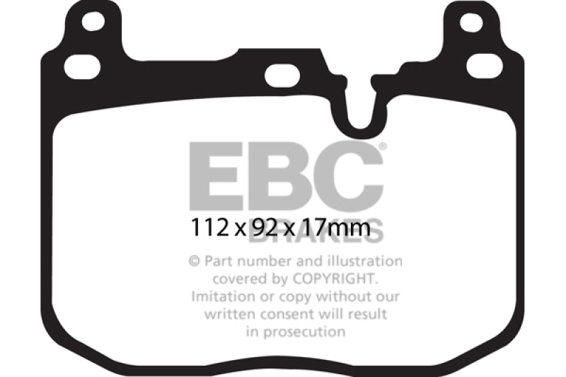 EBC 14+ BMW 228 Coupe 2.0 Turbo Brembo calipers Greenstuff Front Brake Pads - Burkken Auto Parts