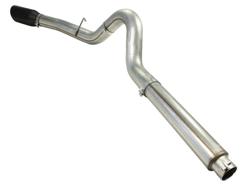 aFe MACHForce XP 5in DPF-Back Stainless Steel Exh Sys, Black tip,Ford Diesel Trucks 08-10 V8-6.4L - Burkken Auto Parts