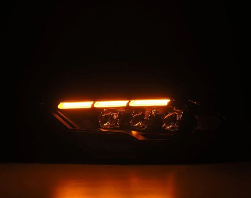 AlphaRex 18-20 Ford Mustang NOVA LED Proj Headlights Black w/Activ Light/Seq Signal/Switch DRL - Burkken Auto Parts