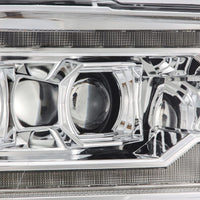 AlphaRex 09-18 Dodge Ram 2500 LUXX LED Proj Headlights Plank Style Chrm w/Activ Light/Seq Signal/DRL - Burkken Auto Parts