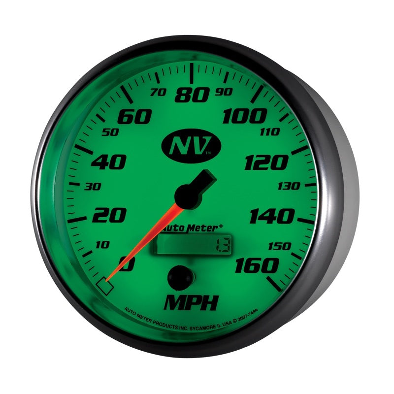 AutoMeter Gauge Speedometer 5in. 160MPH Elec. Programmable NV - Burkken Auto Parts