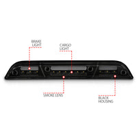 ANZO 15-20 Ford F-150 - F-450 LED Third Brake Light - Black Housing/Smoke Lens - Burkken Auto Parts