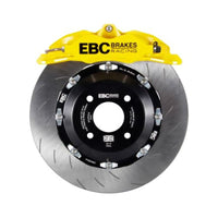 EBC Racing 15-17 Ford Fiesta (Mk7) Yellow Apollo-4 Calipers 300mm Rotors Front Big Brake Kit - Burkken Auto Parts