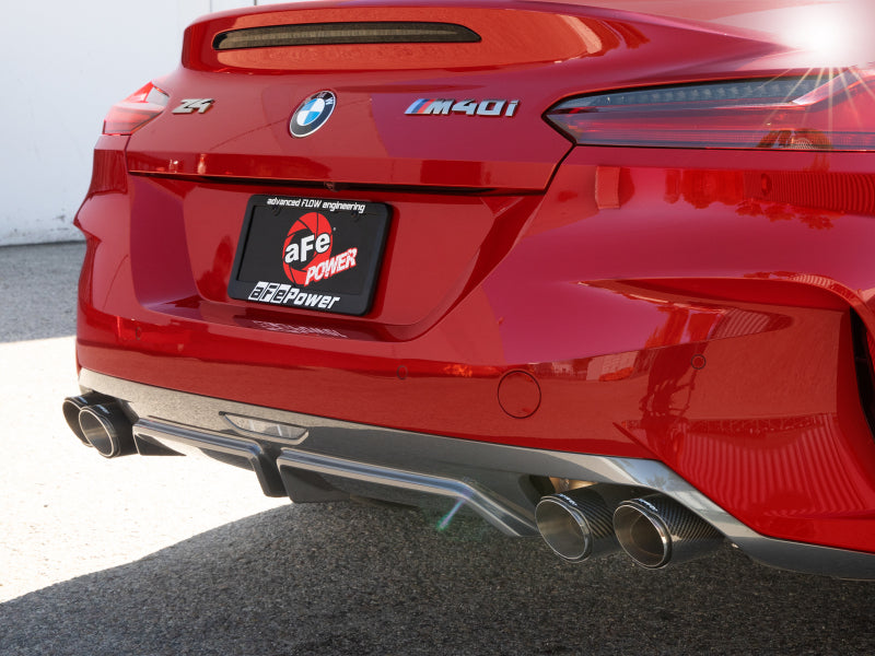 aFe 19-24 BMW Z4 M40i (G29) B58 Turbo MACH Force-Xp 3in to 2-1/2in SS CB Exhaust System - Carbon - Burkken Auto Parts