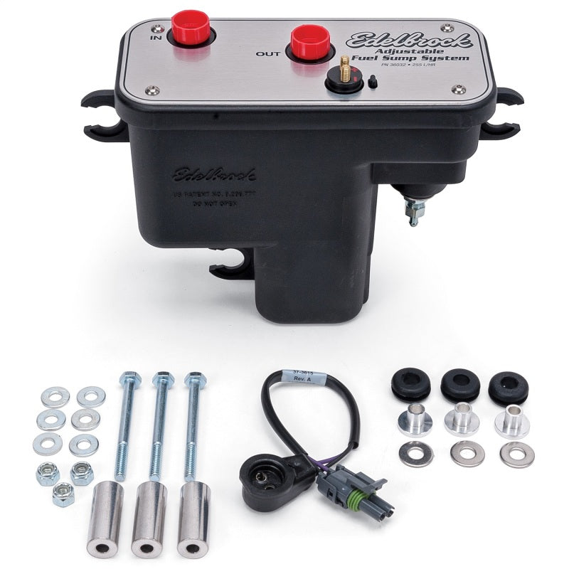 Edelbrock Fuel System Universal Fuel Sump Module Adjustable Fuel Sump Tank Only 255 LPH - Burkken Auto Parts