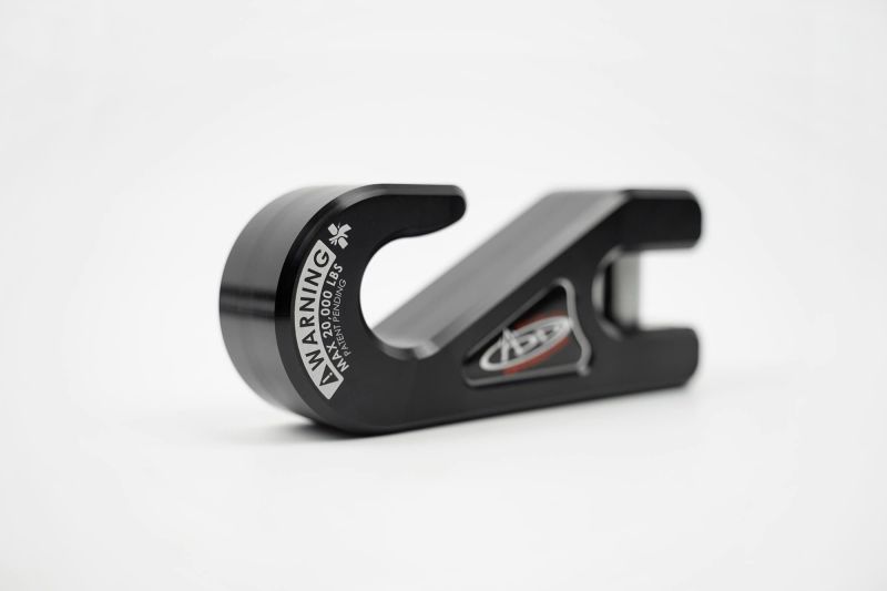 Addictive Desert Designs 1-5/16in Winch Fairlead Plate w/ Recessed Round End Hook - Black - Burkken Auto Parts