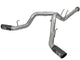 aFe Large Bore-HD 4in 409 Stainless Steel DPF-Back Exhaust w/Black Tip 2017 Ford Diesel V8 6.7L (td) - Burkken Auto Parts