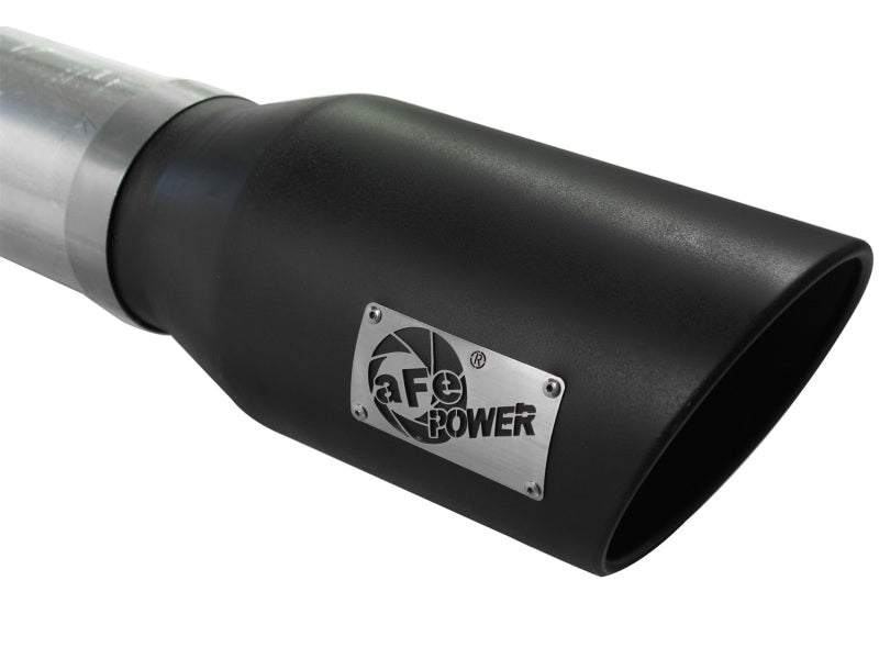 aFe Atlas Exhaust 5in DPF-Back Al Steel 11-13 GM Diesel Trucks V8-6.6L (td) LML (Blk Tip) - Burkken Auto Parts